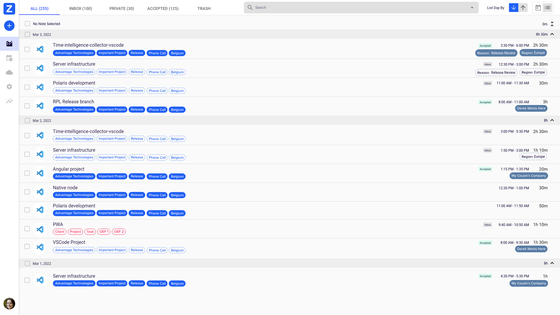 ZeroTime VS Code Time Tracked